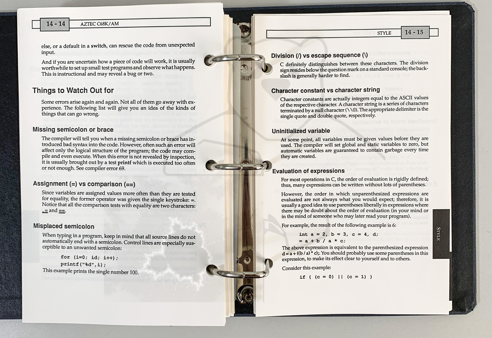 Manx Aztec C 68k - Handbuch